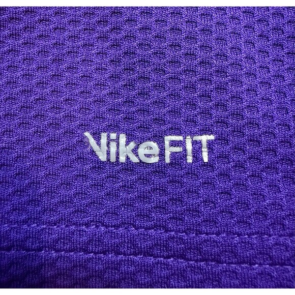 Nike LSU Tigers Shirt Mens Large Purple Dri Fit Polo Football NCAA - Picture 9 of 11